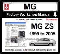 MG ZS Workshop  Service Repair Manual Download